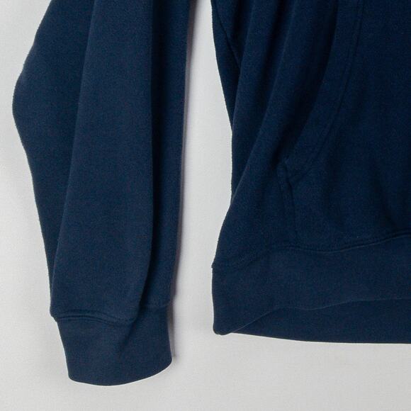 Ariat Hoodie Men’s Medium Pullover Navy Blue Southwest Graphic Logo Ranch Fleece - Picture 6 of 13